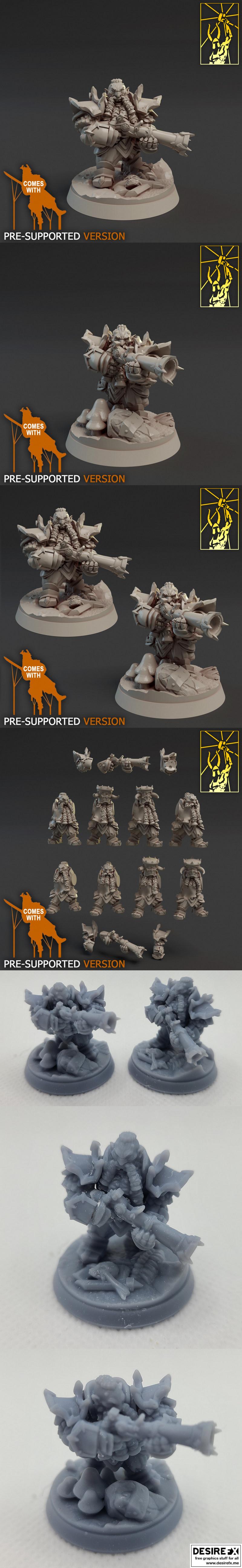 枪手系列3D打印模型|Gunners – 3D Print Model