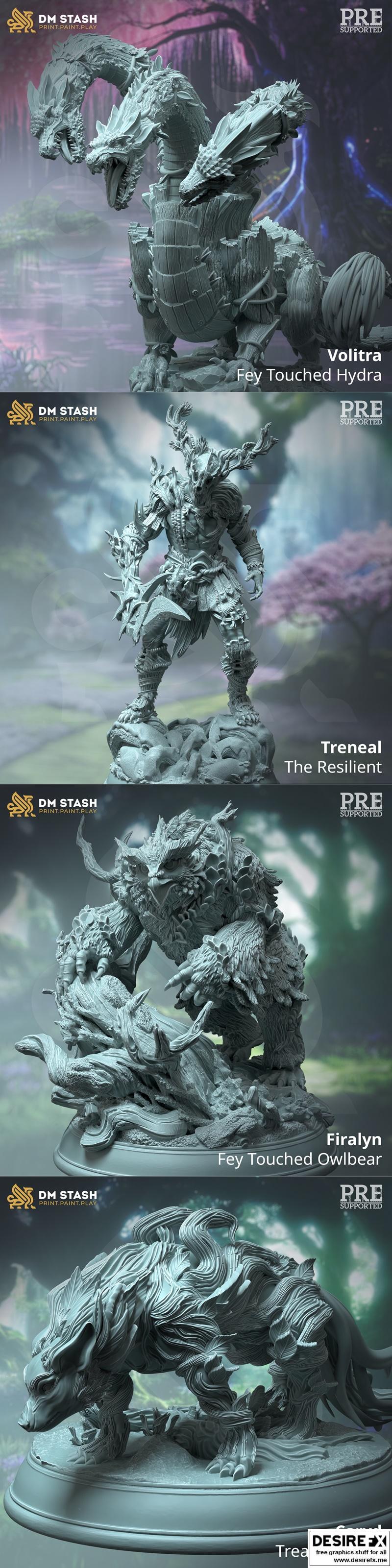 奇幻游走者 3D打印模型|Dungeon Master Stash – Feywalkers – 3D Print Model STL