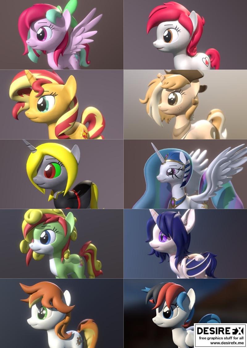 小马宝莉 3D打印模型|Little Pony – 3D Print Model STL