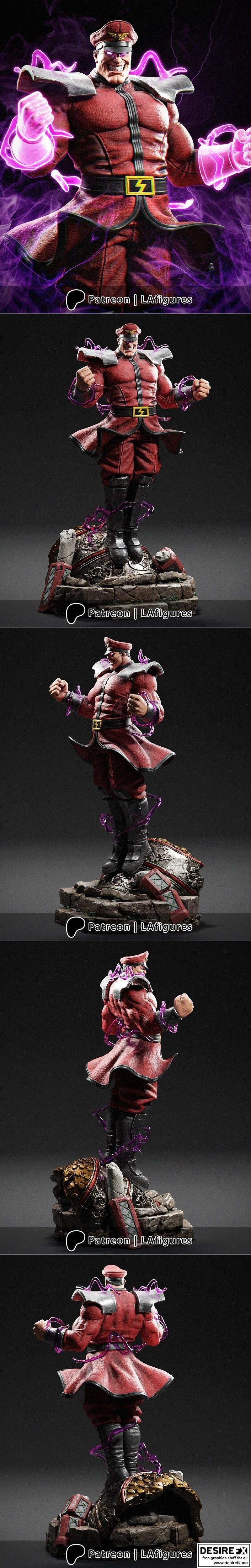 L.A. Figures - M. Bison - 3D打印模型|L.A. Figures – M. Bison – 3D Print Model STL