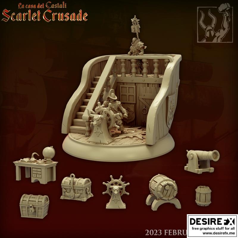 血色远征地形模型——3D打印版|Scarlet Crusade Terrain – 3D Print Model