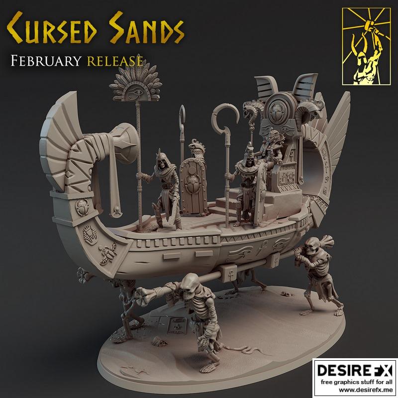 诅咒沙地船 3D打印模型|Cursed Sands Boat – 3D Print Model