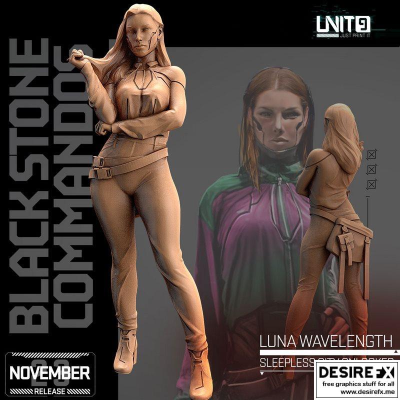 城市夜景旁观者——月波频率——3D打印模型|Sleepless City Onlooker – Luna Wavelenght – 3D Print Model