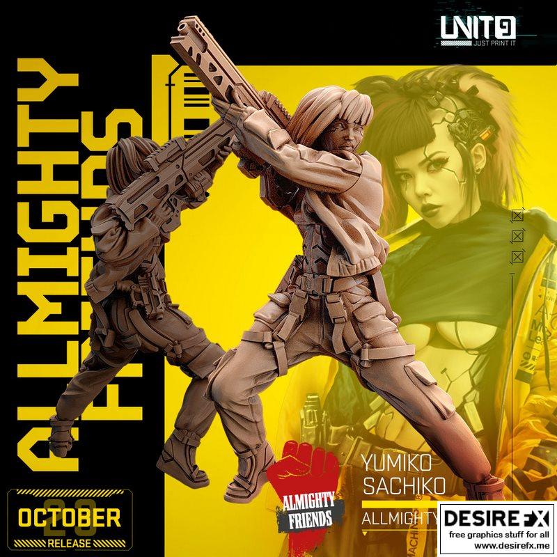 巨力好友——樱桃小丸子 3D打印模型|Allmighty Friends – Yumiko Sachiko 01 – 3D Print Model