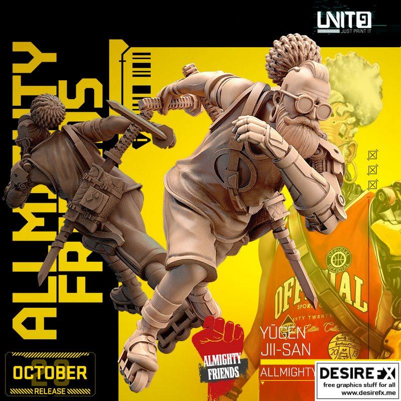 神秘大师 Yugen Jii-San 3D打印模型|Allmighty Friends – Yugen Jii-San 02 – 3D Print Model