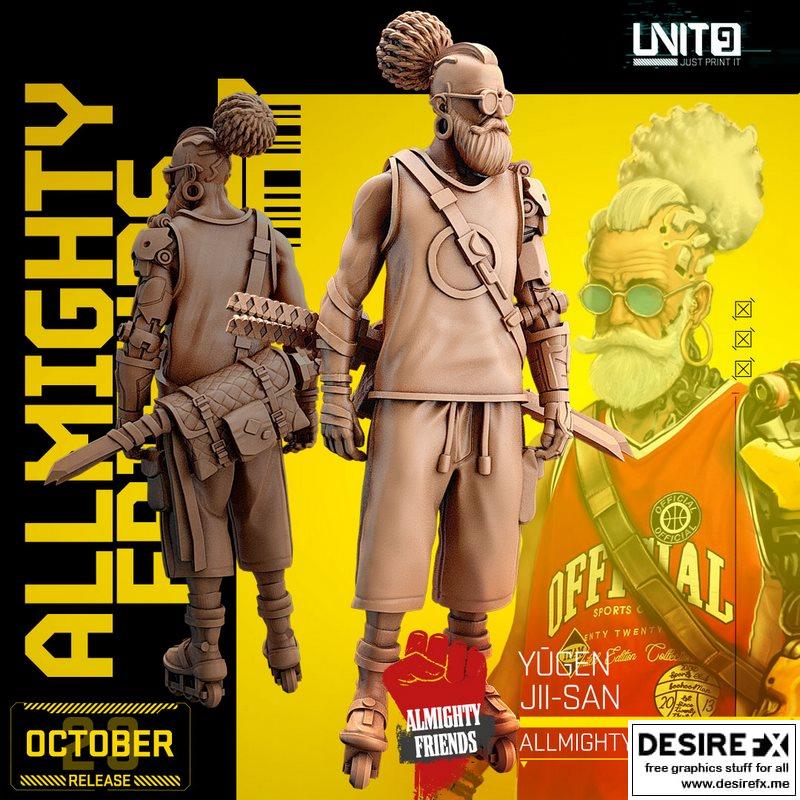 绝世之友 Yugen Jii-San 3D打印模型|Allmighty Friends – Yugen Jii-San 01 – 3D Print Model