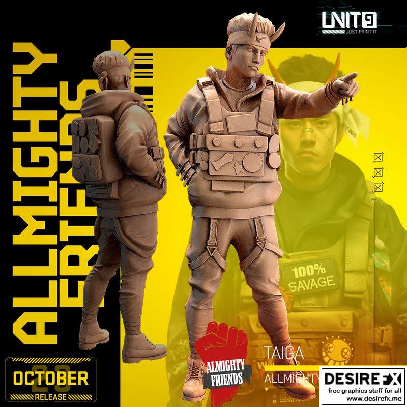 巨力伙伴——Taiga 3D打印模型|Allmighty Friends – Taiga – 3D Print Model