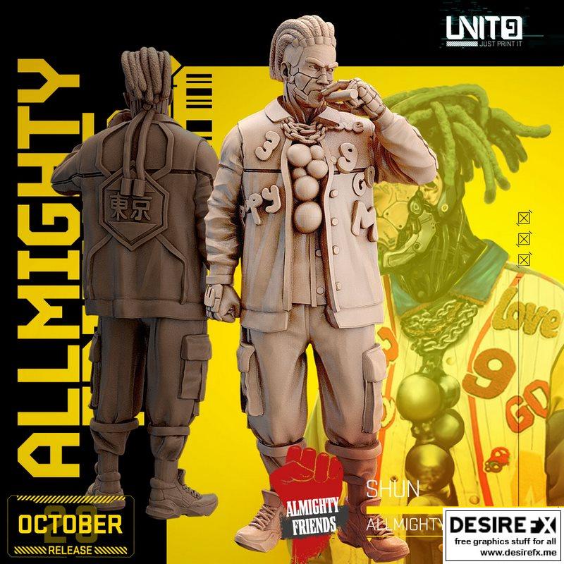 全威力伙伴 - 隆 01 - 3D打印模型|Allmighty Friends – Shun 01 – 3D Print Model