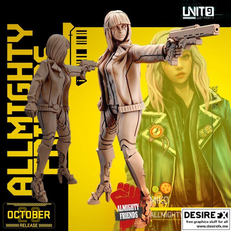 巨力好友 - Miko 02 - 3D打印模型|Allmighty Friends – Miko 02 – 3D Print Model