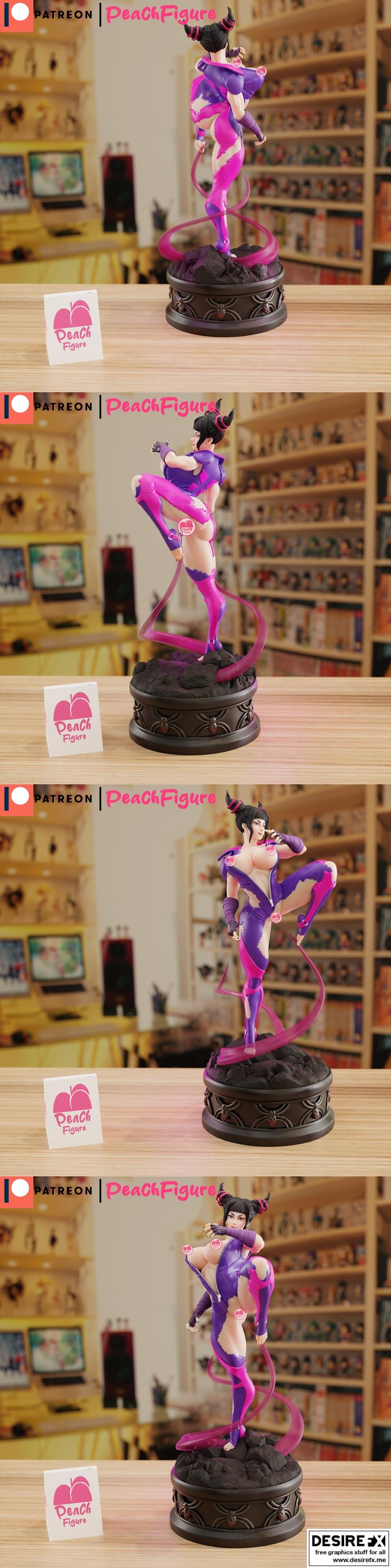 Peach图鉴 - 朱莉 - 3D打印模型|Peach Figure – Juri – 3D Print Model STL