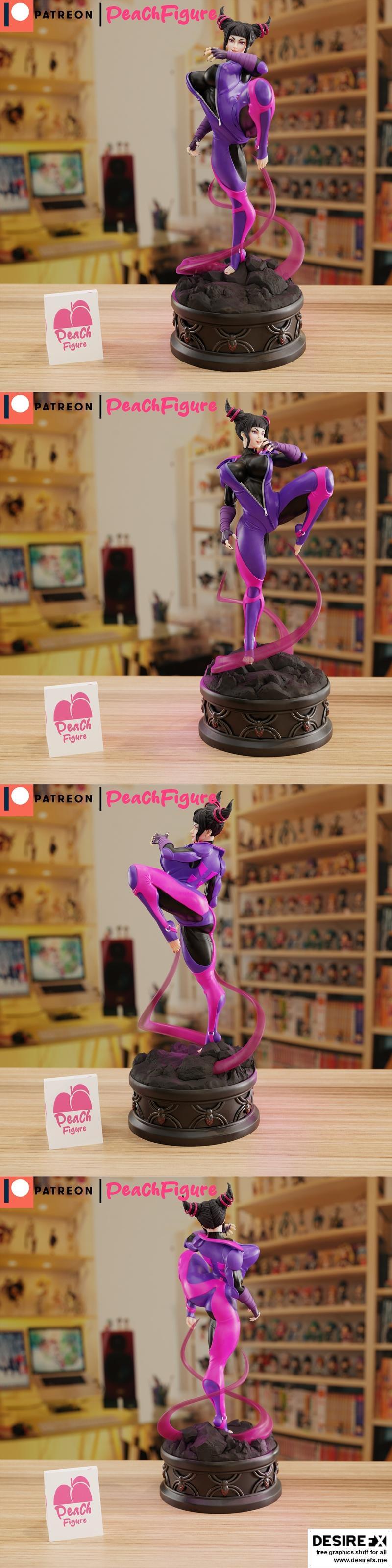 Peach图鉴 - 朱莉 - 3D打印模型|Peach Figure – Juri – 3D Print Model STL