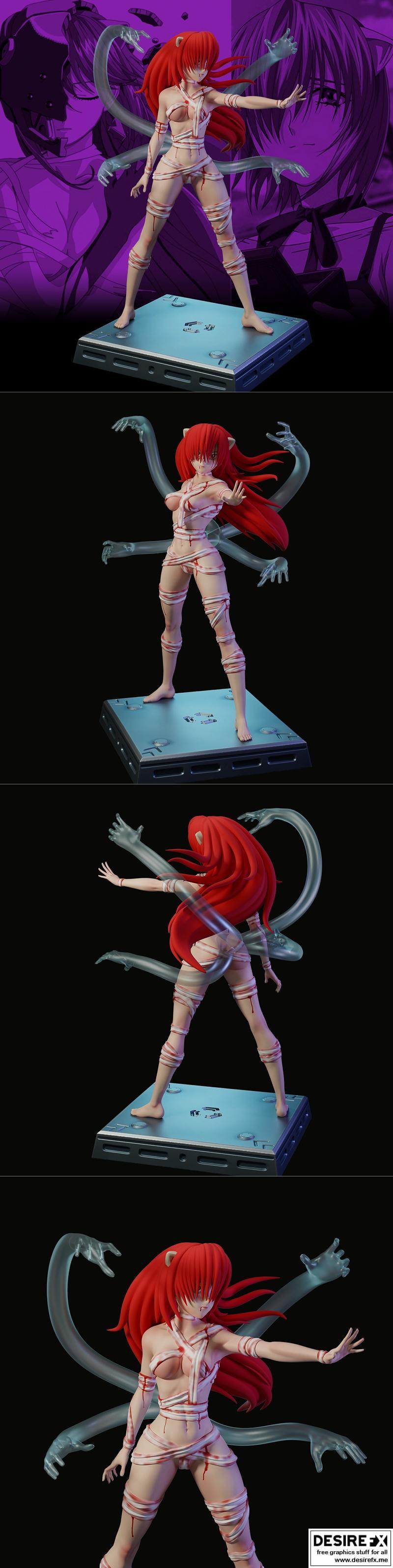Lucy Elfen Lied – 3D Print Model STL