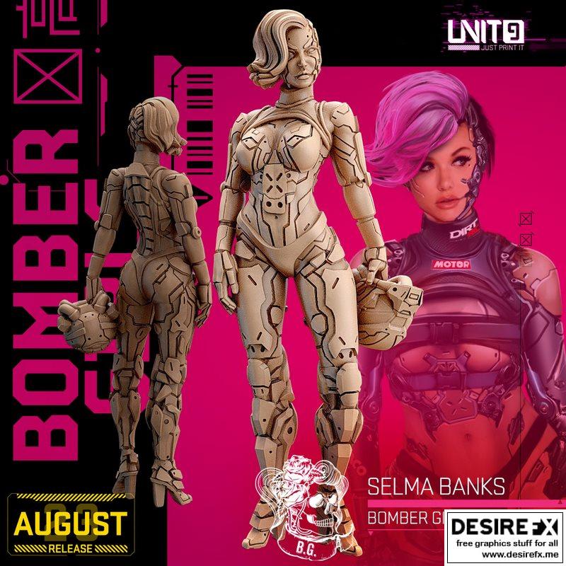 bomber girls gang - 谢尔玛·班克斯 3D打印模型|Bomber Girls Gang – Selma Banks 02 – 3D Print Model