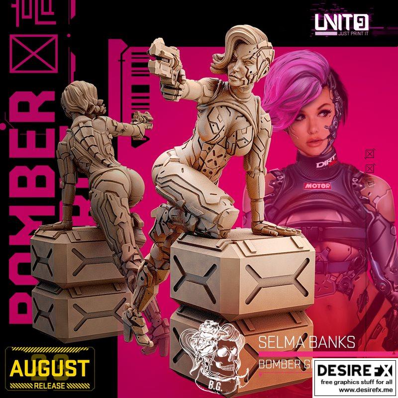 轰炸机少女小分队 - 赛尔玛·班克斯 01 - 3D打印模型|Bomber Girls Gang – Selma Banks 01 – 3D Print Model