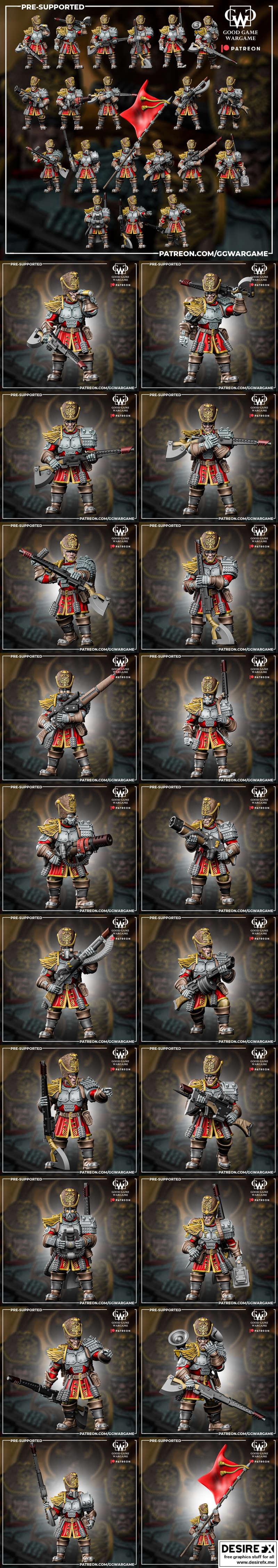 战争游戏：首生者 3D打印模型|Good Game Wargame – The First Borns – 3D Print Model