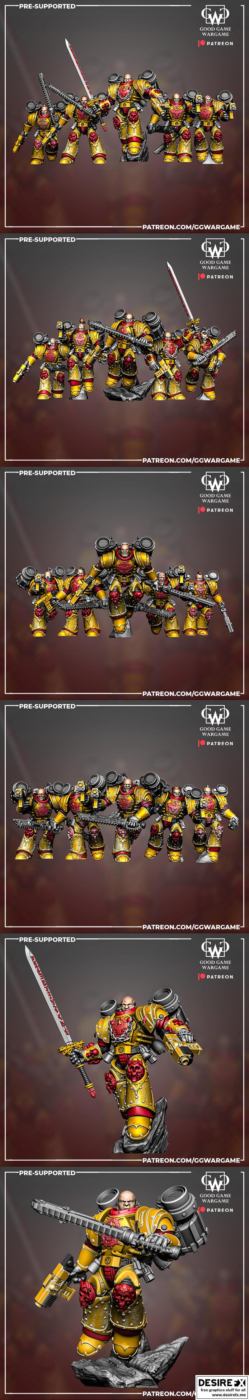 佳作战棋——塔纳托斯战士 3D打印模型|Good Game Wargame – Tanatos Warriors – 3D Print Model