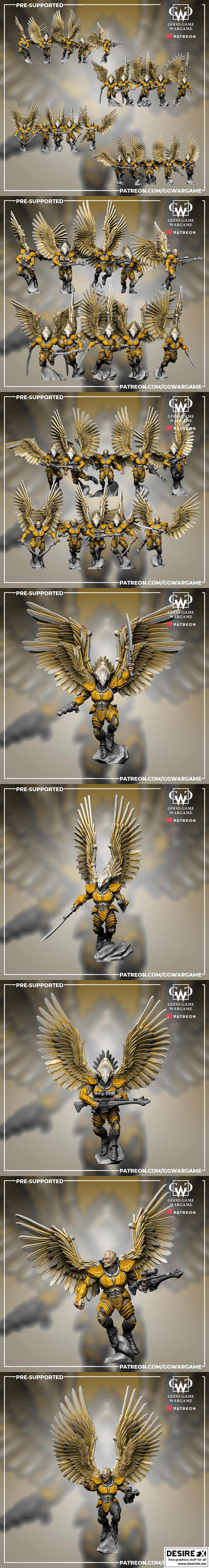 太空精灵之战 3D打印模型|Good Game Wargame – Space Elves – 3D Print Model