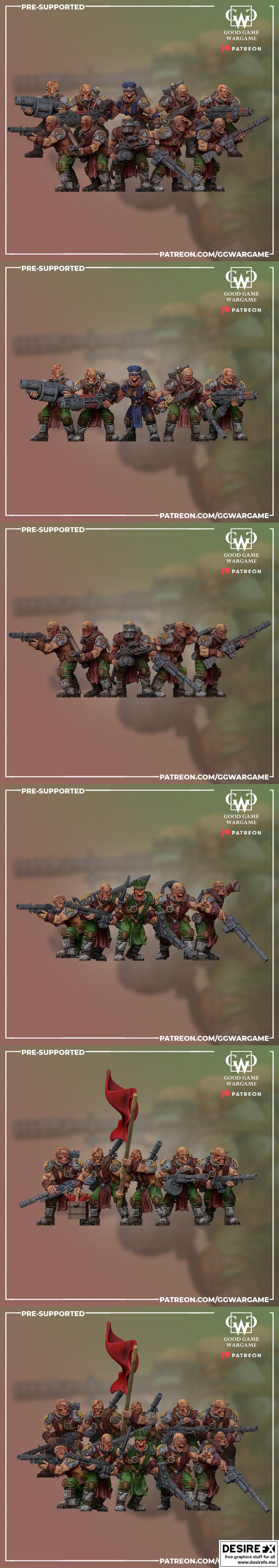 经典战争游戏《战锤：角斗士》3D打印模型|Good Game Wargame – Gladiators – 3D Print Model