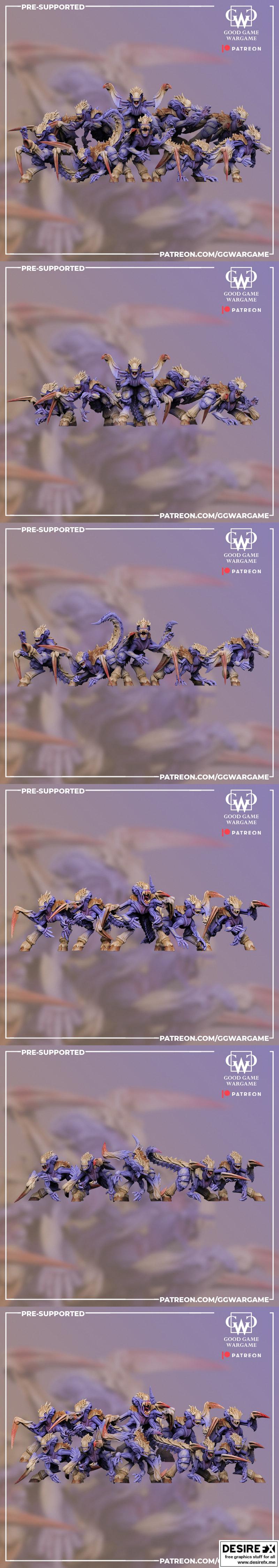 佳作游戏《太空蟑螂》3D打印模型|Good Game Wargame – Space Cocroaches – 3D Print Model