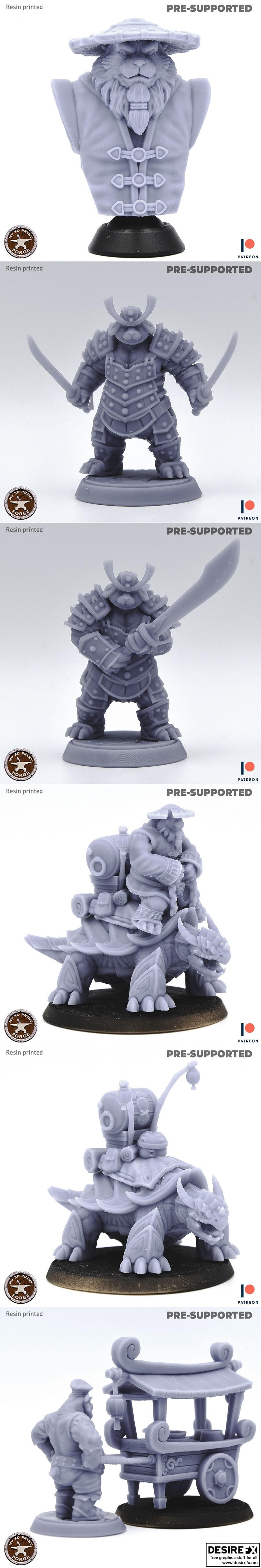 My3DPrintForge - 2023年3月熊猫主题3D打印模型包|My3DPrintForge – Pandas Bundle March 2023 – 3D Print Model STL
