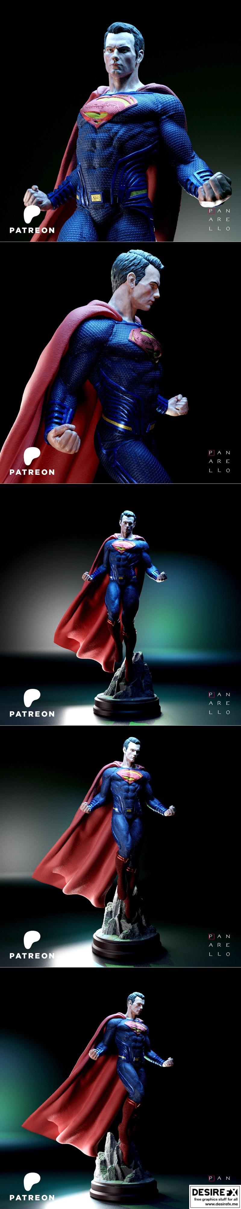 帕纳雷洛出品 - 超人 - Henry Cavill 3D打印模型|Panarello – Superman – Henry Cavill – 3D Print Model STL