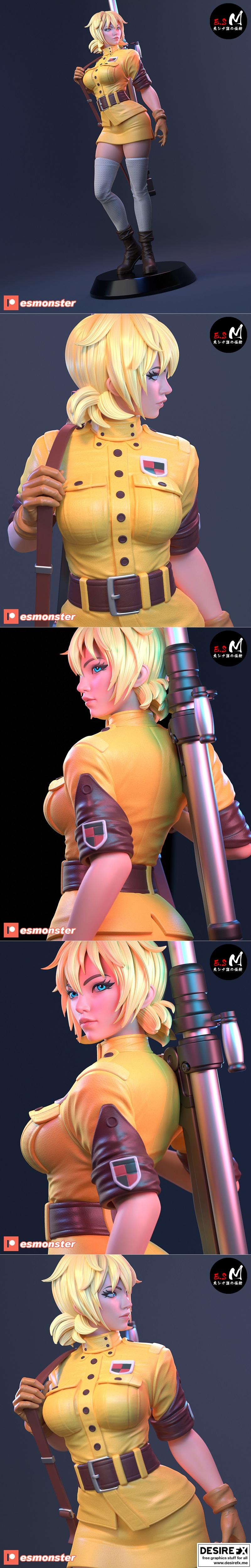 E.S Monster – Seras Victoria – 3D Print Model STL