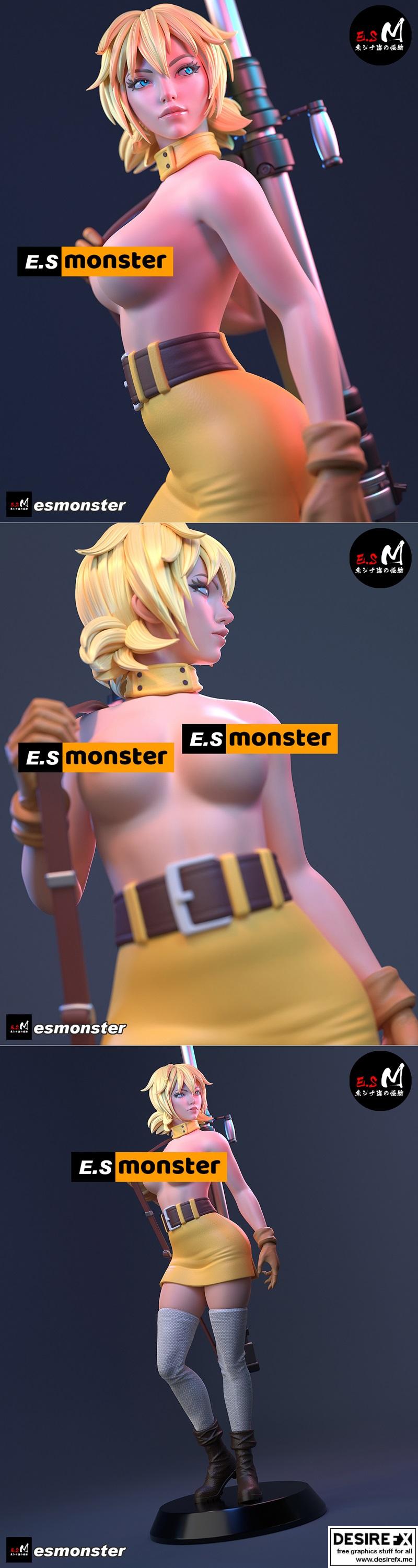 E.S Monster – Seras Victoria – 3D Print Model STL