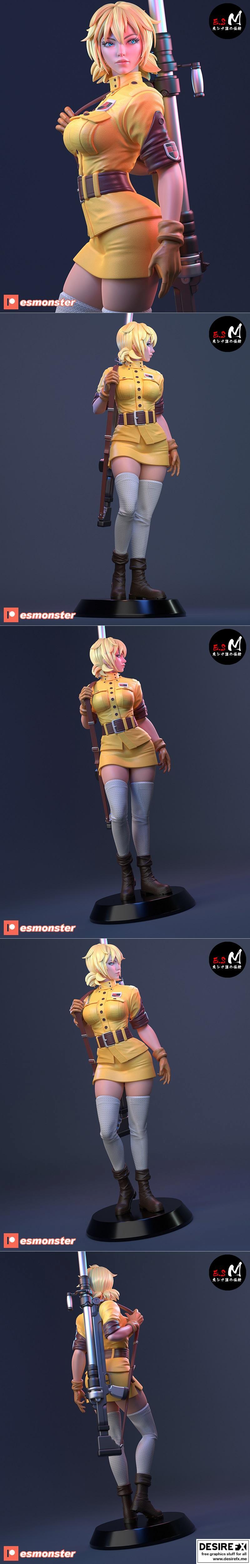 E.S Monster – Seras Victoria – 3D Print Model STL