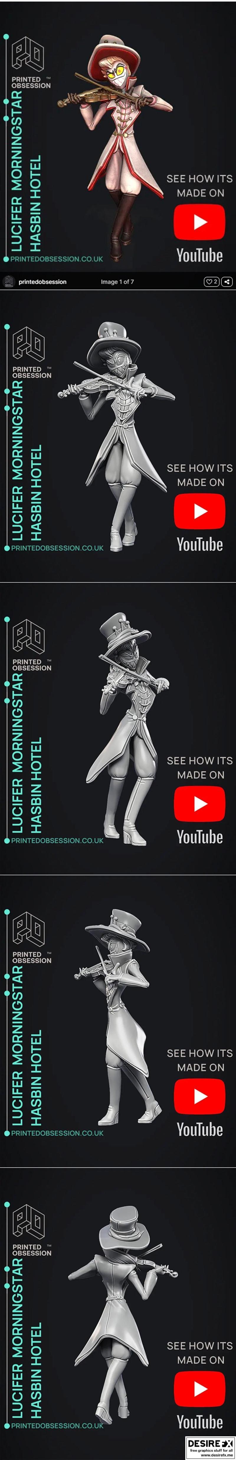Lucifer地狱酒店3D打印模型|Lucifer – Hazbin Hotel – Fan Art – 3D Print Model STL