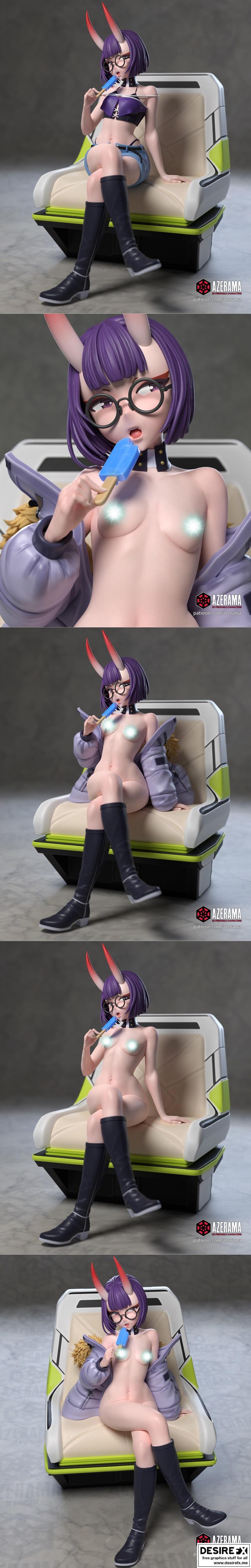 Azerama 3D打印模型：Shuten Douji角色立体模型|Azerama – Shuten Douji – 3D Print Model STL