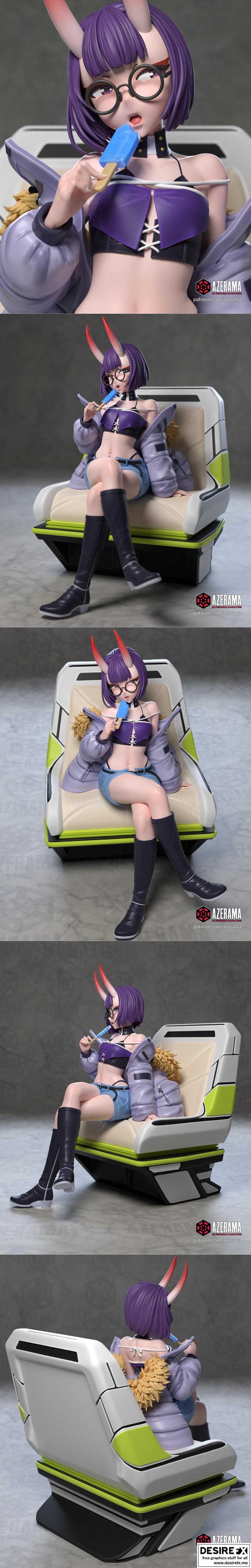 Azerama 3D打印模型：Shuten Douji角色立体模型|Azerama – Shuten Douji – 3D Print Model STL