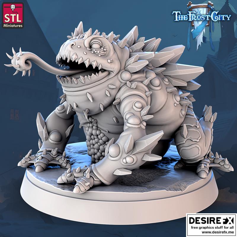Frost City冰蛙 3D打印模型|The Frost City – Ice Toad – 3D Print Model