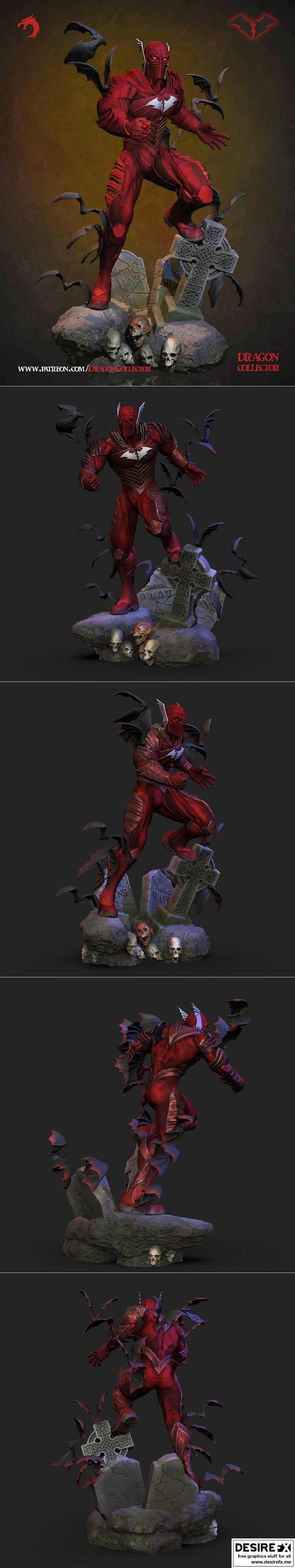 龙语者·红死之谜 3D打印模型|Dragon Collector – Red Death – 3D Print Model STL