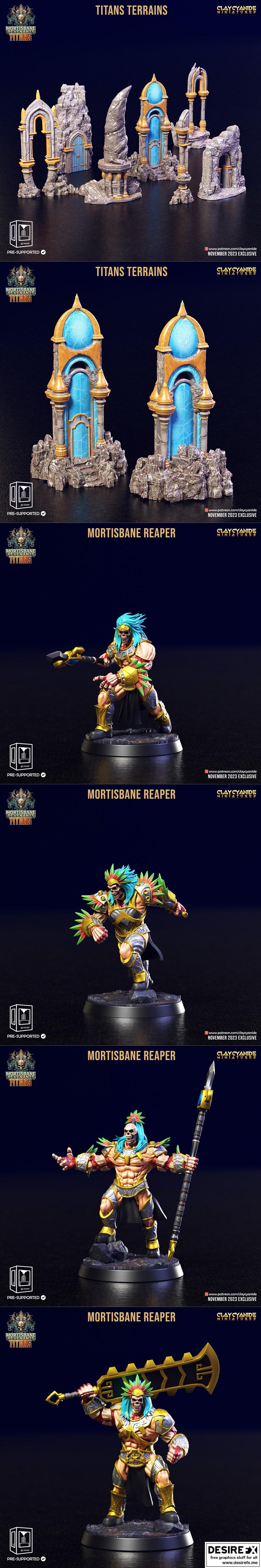 Clay Cyanide Miniatures – Mortisbane Revenants Act 2 November 2023 – 3D Print Model STL