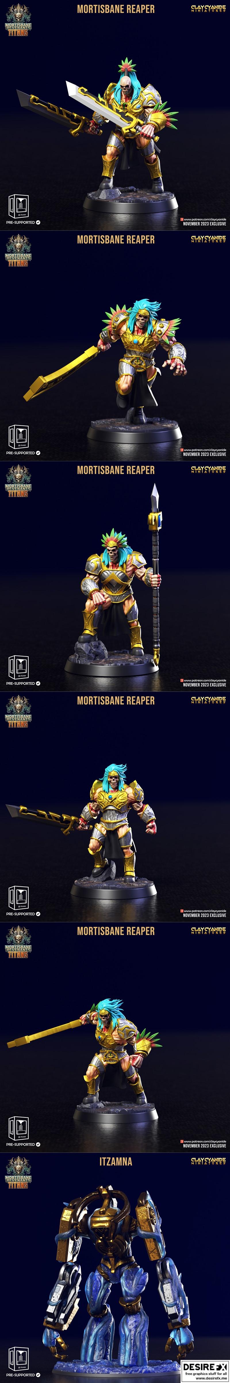 Clay Cyanide Miniatures – Mortisbane Revenants Act 2 November 2023 – 3D Print Model STL