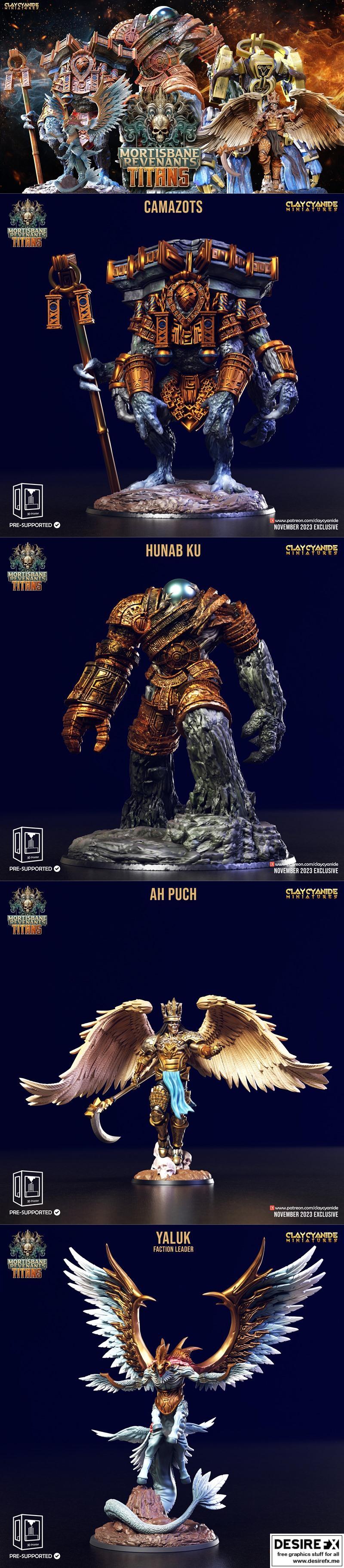 Clay Cyanide Miniatures – Mortisbane Revenants Act 2 November 2023 – 3D Print Model STL