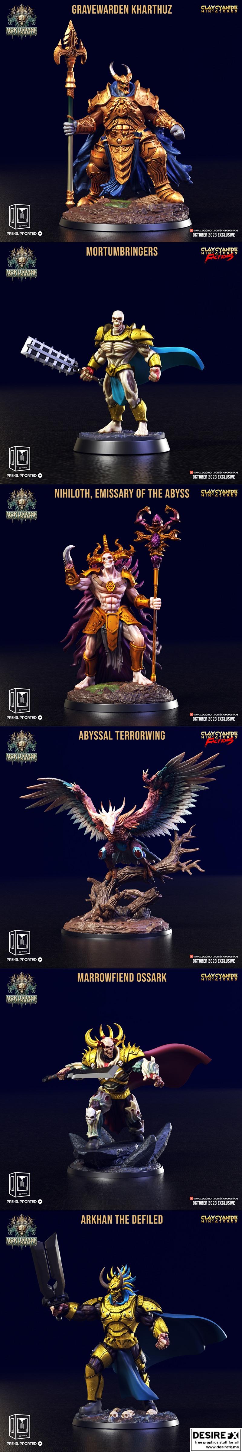 Clay Cyanide Miniatures – Mostisbane Revenants Act 1 October 2023 – 3D Print Model STL
