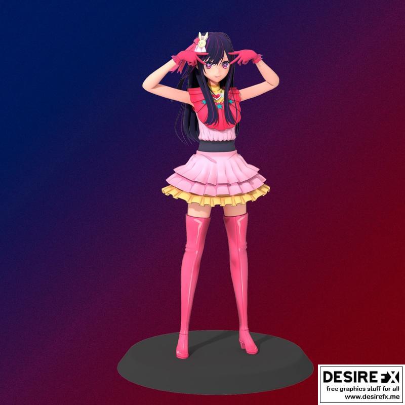 Oshi no ko 3D打印模型：少女与世界的相遇|Oshi no ko ai – 3D Print Model STL