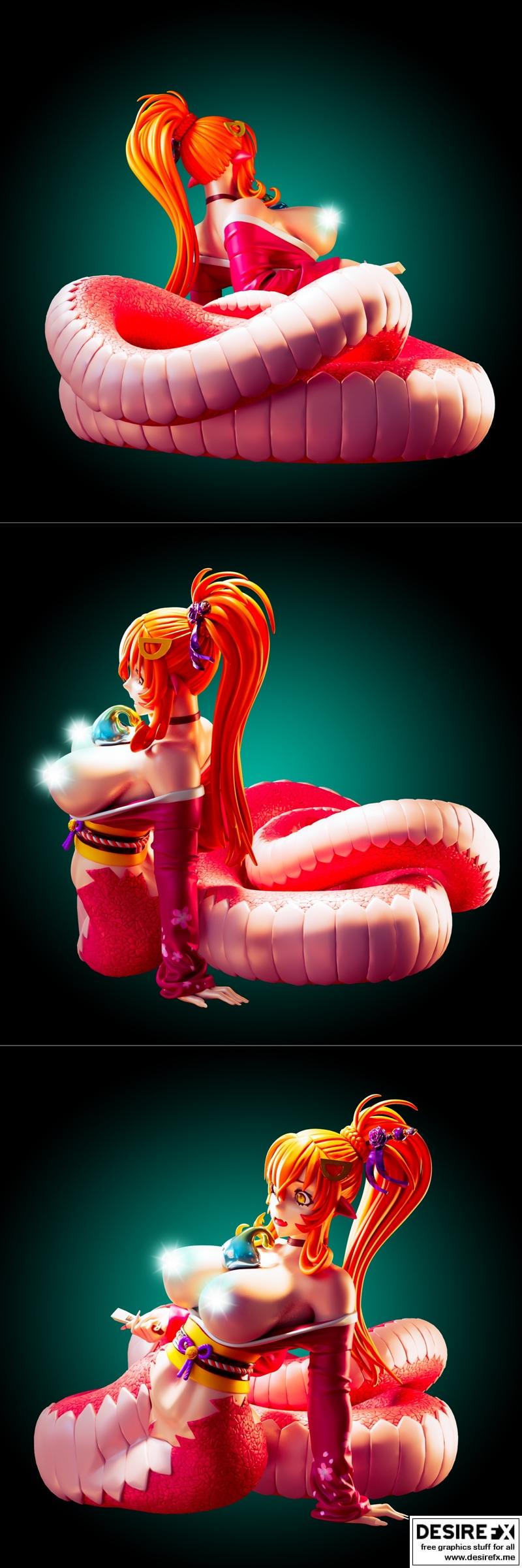 Rhu工作室 3D打印模型 Miia角色造型|Officer Rhu – Miia – 3D Print Model STL