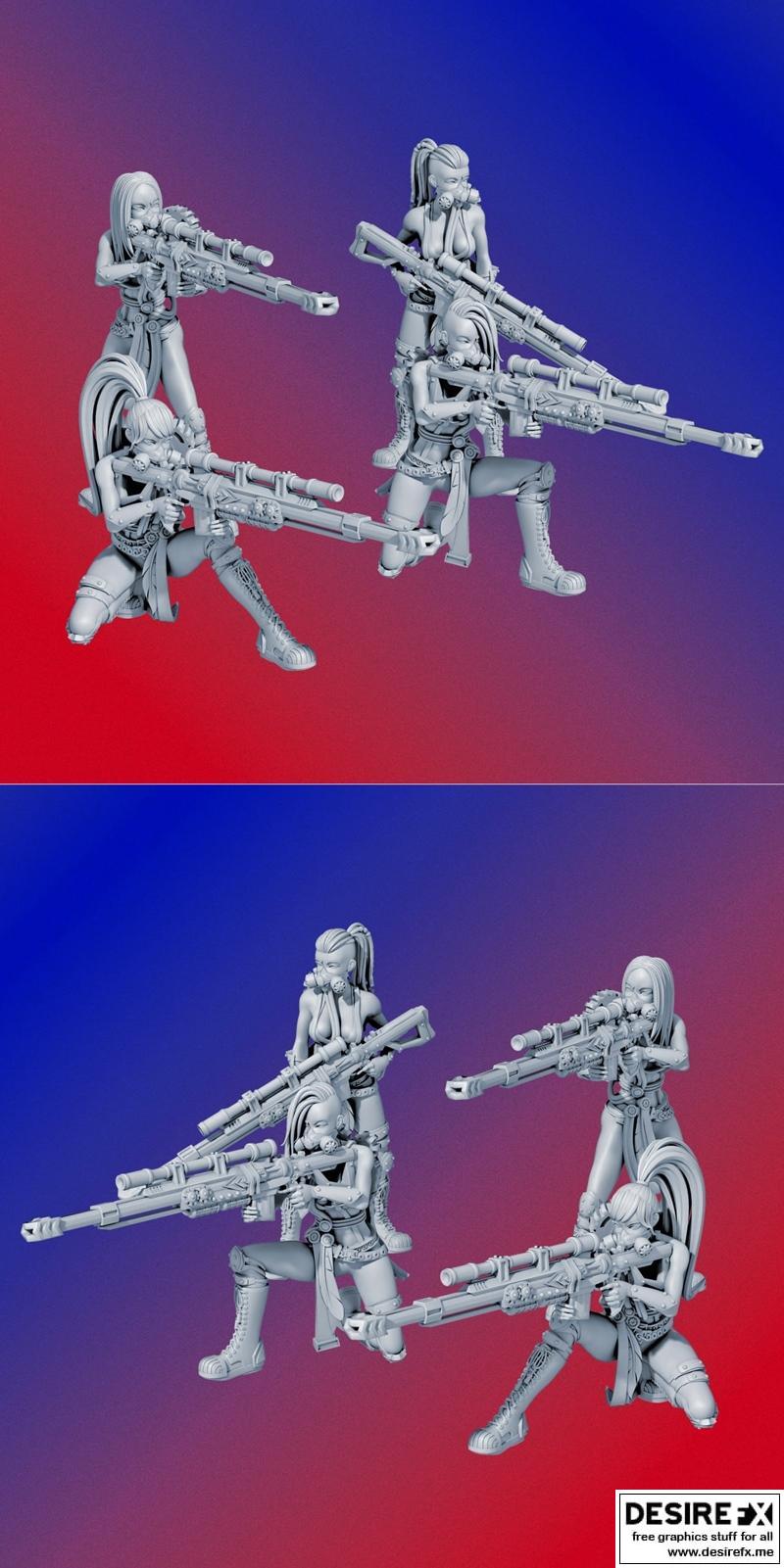 极光——探险救援队——狙击兵3D打印模型|Aurora – Explorer Rescue Squad – Troops SnipeB – 3D Print Model STL