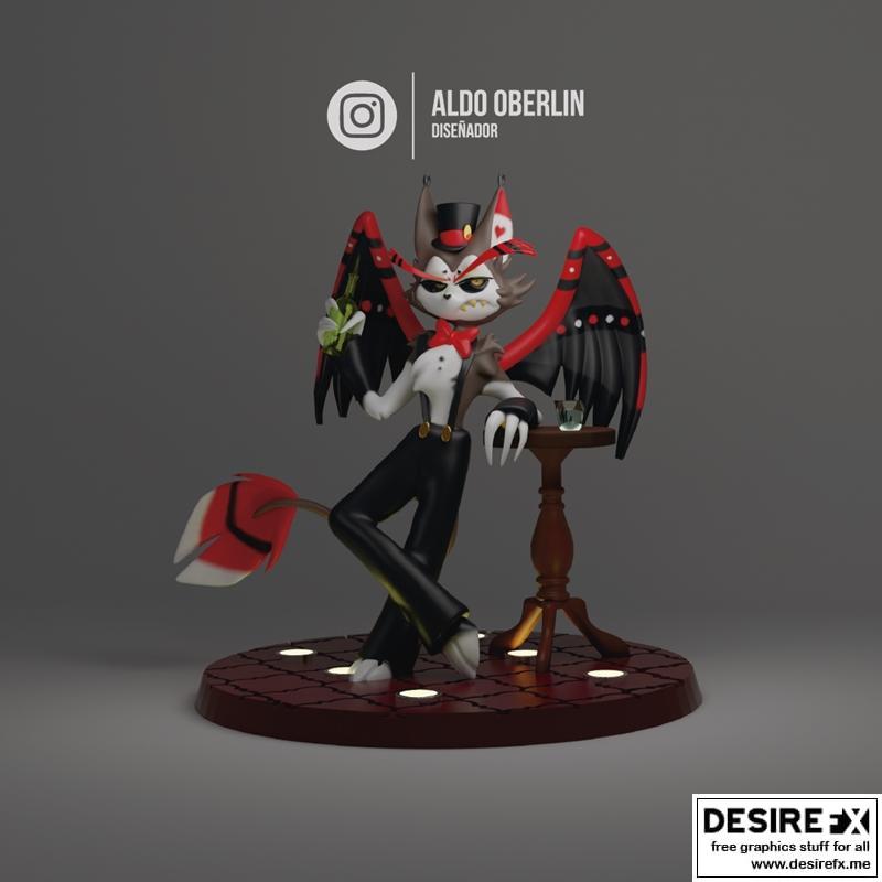 哈兹bin酒店 - 胡斯 - 3D打印模型|Hazbin Hotel – Husk – 3D Print Model STL