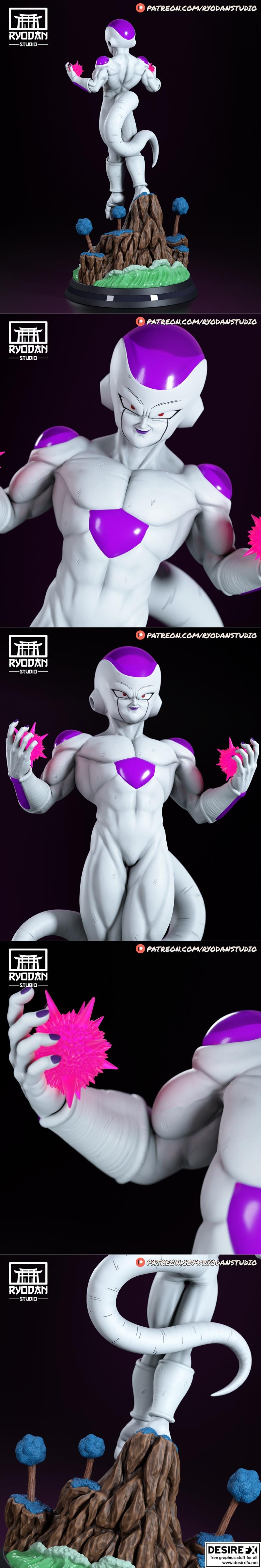 Ryodan Studio 3D打印模型：Freeza角色立体模型|Ryodan Studio – Freeza – 3D Print Model STL