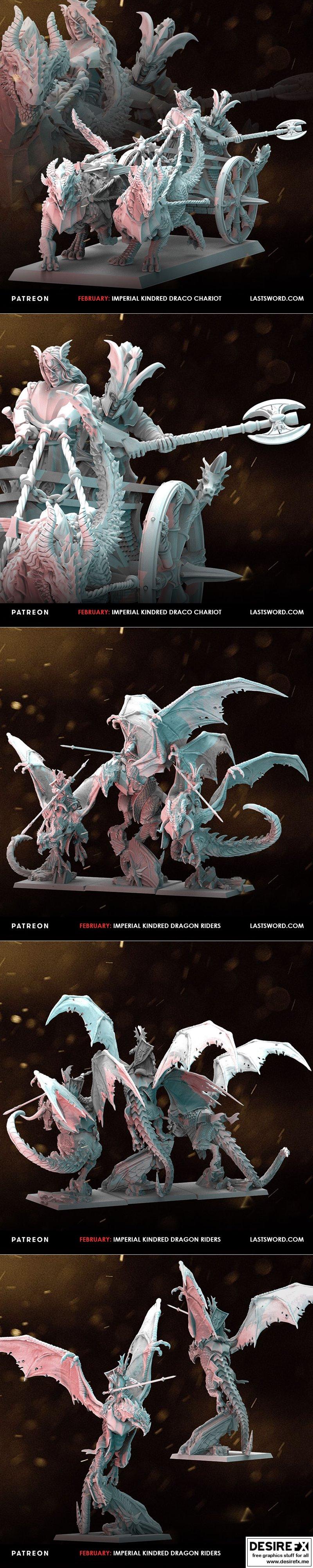 龙之 Lords 3D打印模型|Last Sword Miniatures – Lords of the Dragons – 3D Print Model STL