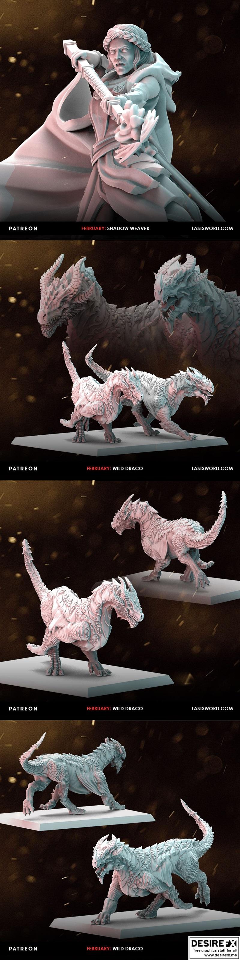 龙之 Lords 3D打印模型|Last Sword Miniatures – Lords of the Dragons – 3D Print Model STL