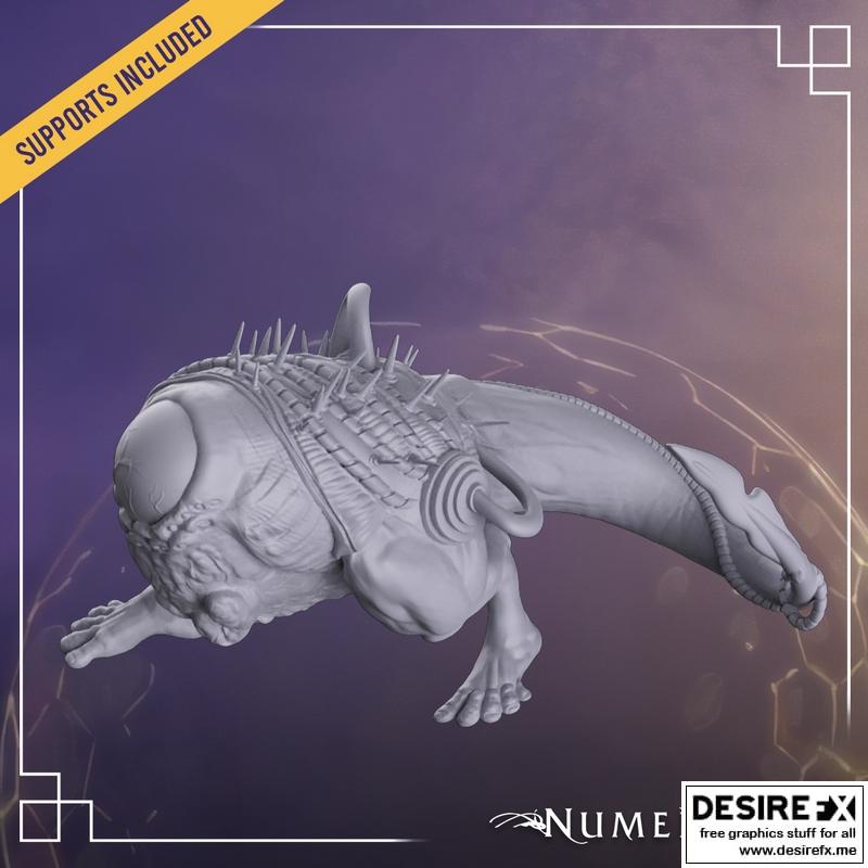 Numenera胡特利亚语 3D打印模型|Numenera – Rurtalian – 3D Print Model