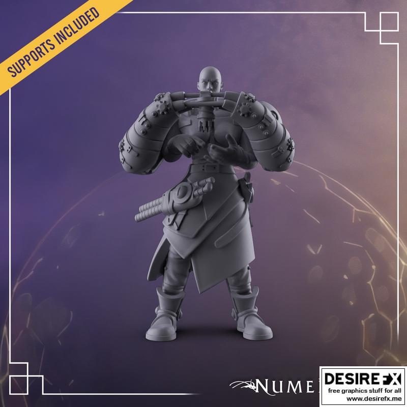 Numenera翼女 3D打印模型|Numenera – Wright Female – 3D Print Model