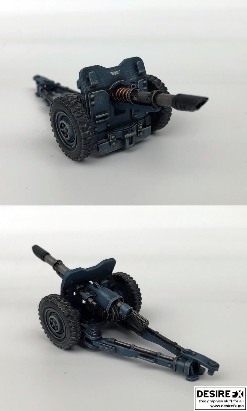 Krevarian重型武器架 3D打印模型|Krevarian Heavy Weapons Carriage – 3D Print Model STL