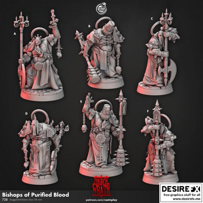 血净化之 bishop——3D打印模型|Bishops of Purified Blood – 3D Print Model