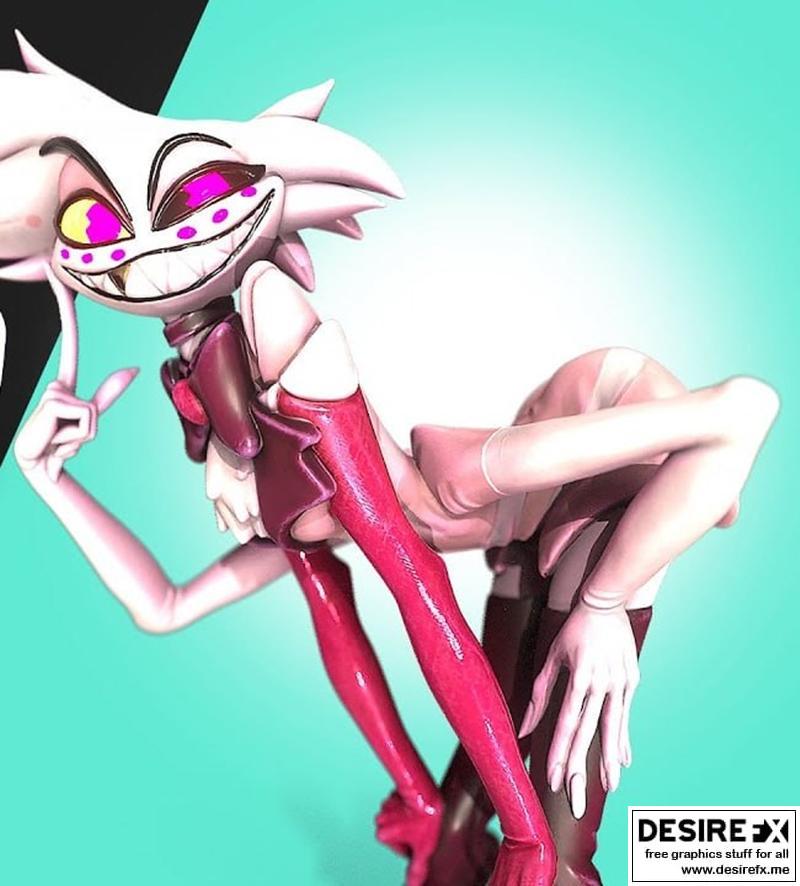 天使尘埃——地狱酒店粉丝艺术3D打印模型|Angel Dust – Hazbin Hotel Fan Art – 3D Print Model STL