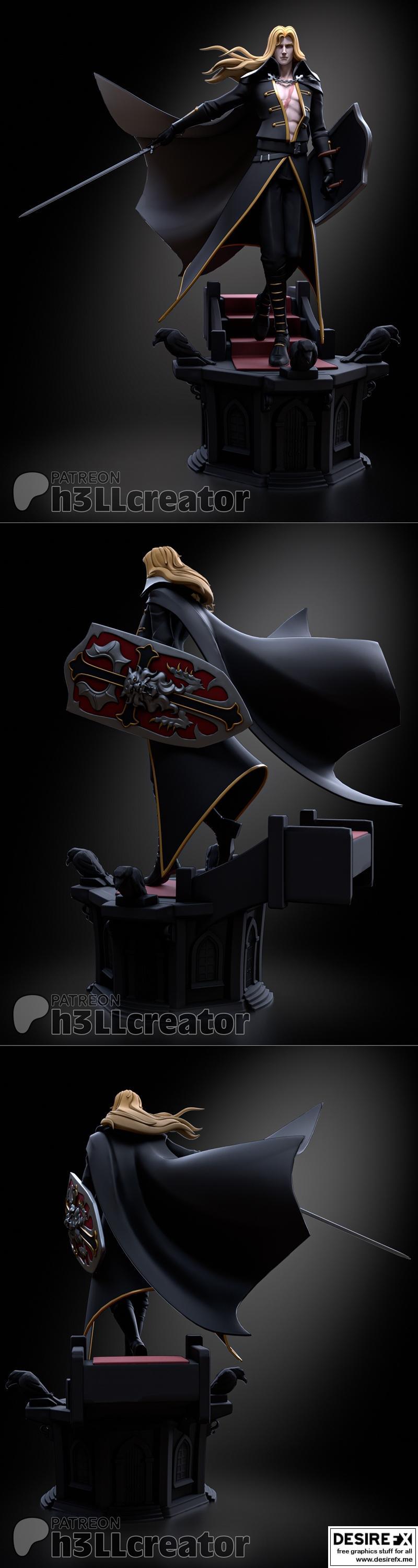 H3LL创作者 - 阿鲁卡德 - 3D打印模型|h3LL creator – Alucard – 3D Print Model STL